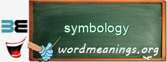 WordMeaning blackboard for symbology